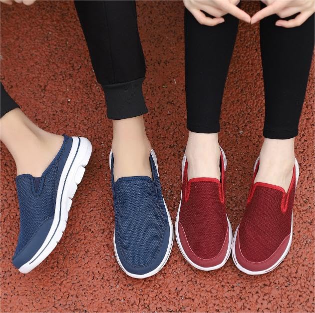 RZDYSQ Meaboots Men's Comfort Breathable Support Sports Sandals, Meaboots Men's Comfortable Orthopedic Slip-On Sneakers (Blue,US-9.5)3