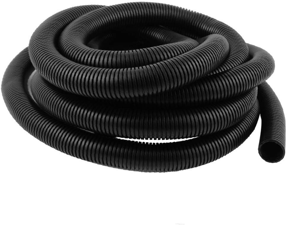 XDREE Bellows Pipe Hose Cord Protector Corrugated Tube 6.6m Long 29mm