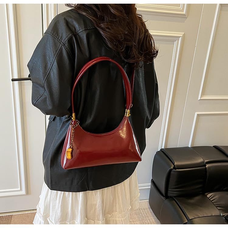 Image of NEBIL Shoulder Bag for Women Small Vintage Shoulder Purse Handbags Retro Purse Cute Clutch Hobo Underarm Bag (Silver)