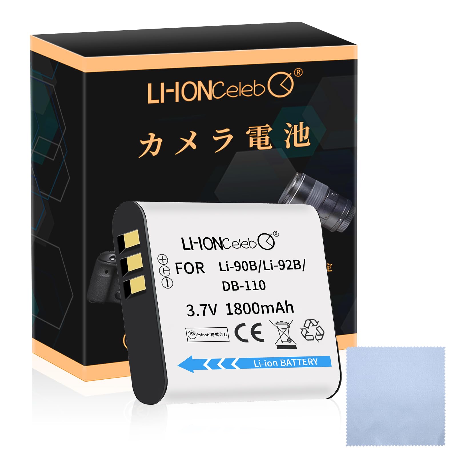 Amazon | Li-ion Celeb OLYMPUS対応機種 Stylus SH-2互換 交換