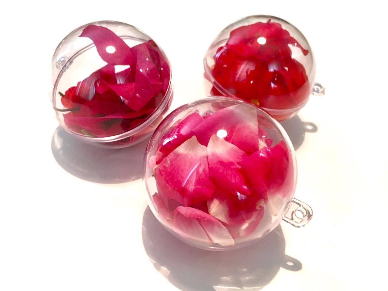 CRYSTAL KING 40 Stück Acryl-Kugeln 5 cm Bastel-Kugeln Acrylkugel transparent teilbar durchsichtig Kunstoff-Kugel Acryl Acrylic Ball Acrylkugeln 50mm