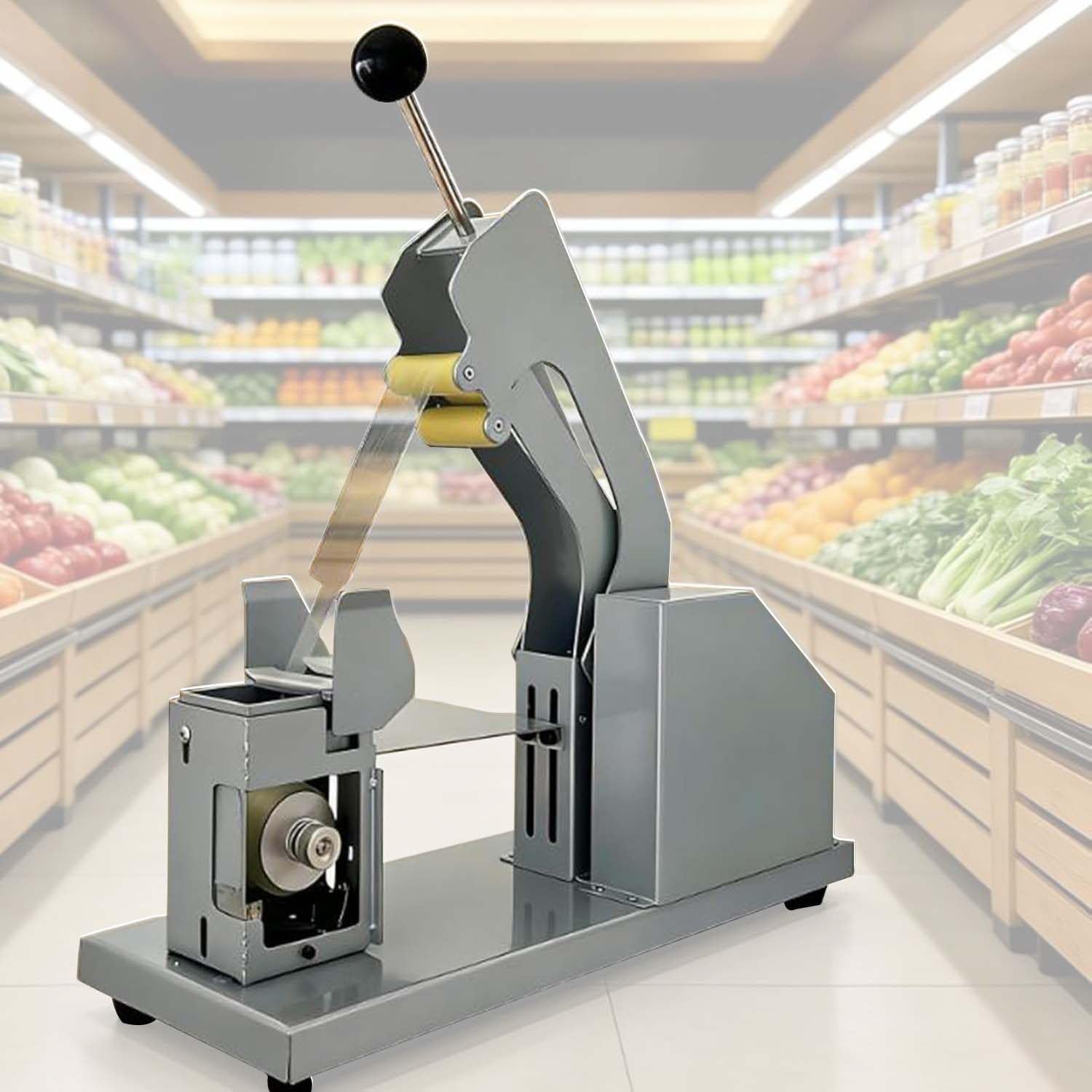 Machine d'attache de légumes pour regroupement d'aliments frais en supermarché et ferme