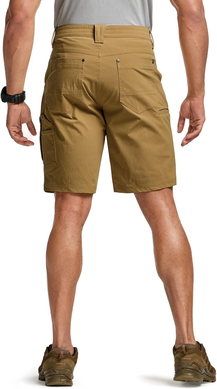 CQR Men's Stretch Utility Shorts, Lightweight Quick Dry Casual Shorts, Hiking Golf Cargo Shorts with Zipper Pockets - Image 10