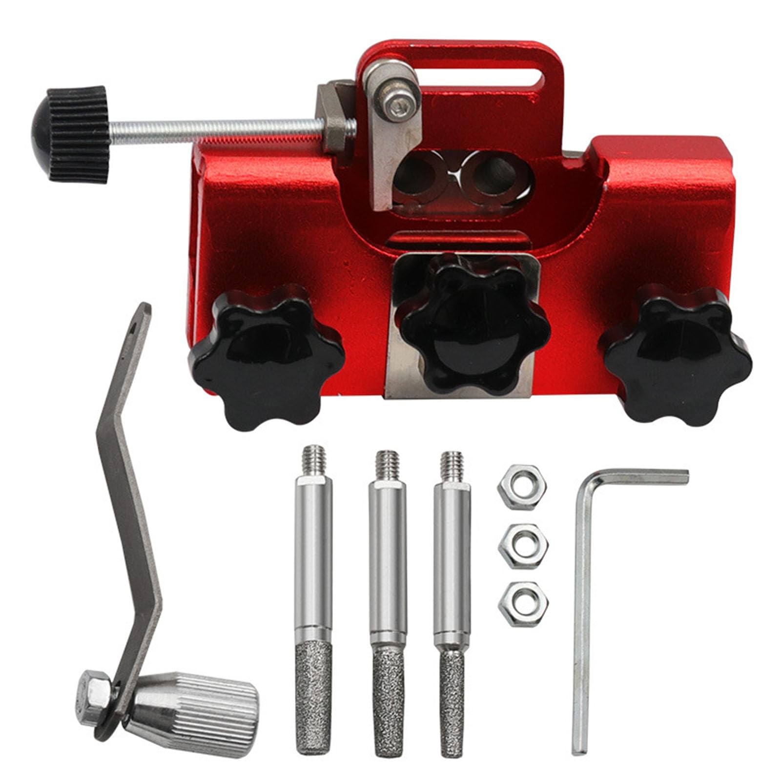 Sharpening Tool Portable Electric Handheld Chainsaw Sharpener Grinder Aluminum Alloy Chain Clamp Grinding Tool Chainsaw Chain Grinder