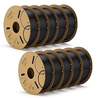 Vista 20 de ELEGOO - Filamento de ácido poliláctico PLA Plus de 1/16", negro, 8.82 libras, resistente y duradero, precisión dimensional +/- 0.02 mm, paquete