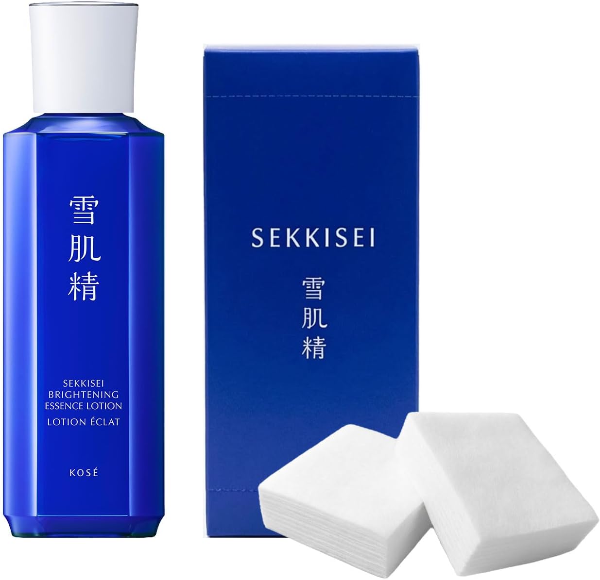 雪肌精 化粧水 【医薬部外品】 薬用雪肌精 ブライトニング エッセンス ローション 限定キット 本体 200mL ＋ コットン 40枚