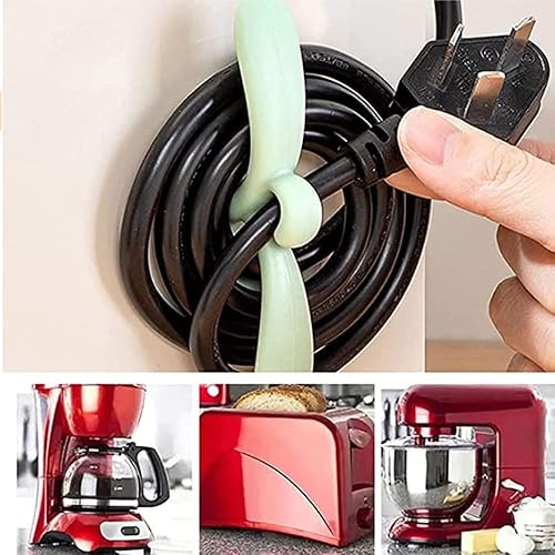 Vista 13 de Fijador de enchufe de escritorio autoadhesivo, soporte de enchufe sin perforaciones, organizador de cables, protector de sobretensiones sin 4 piezas