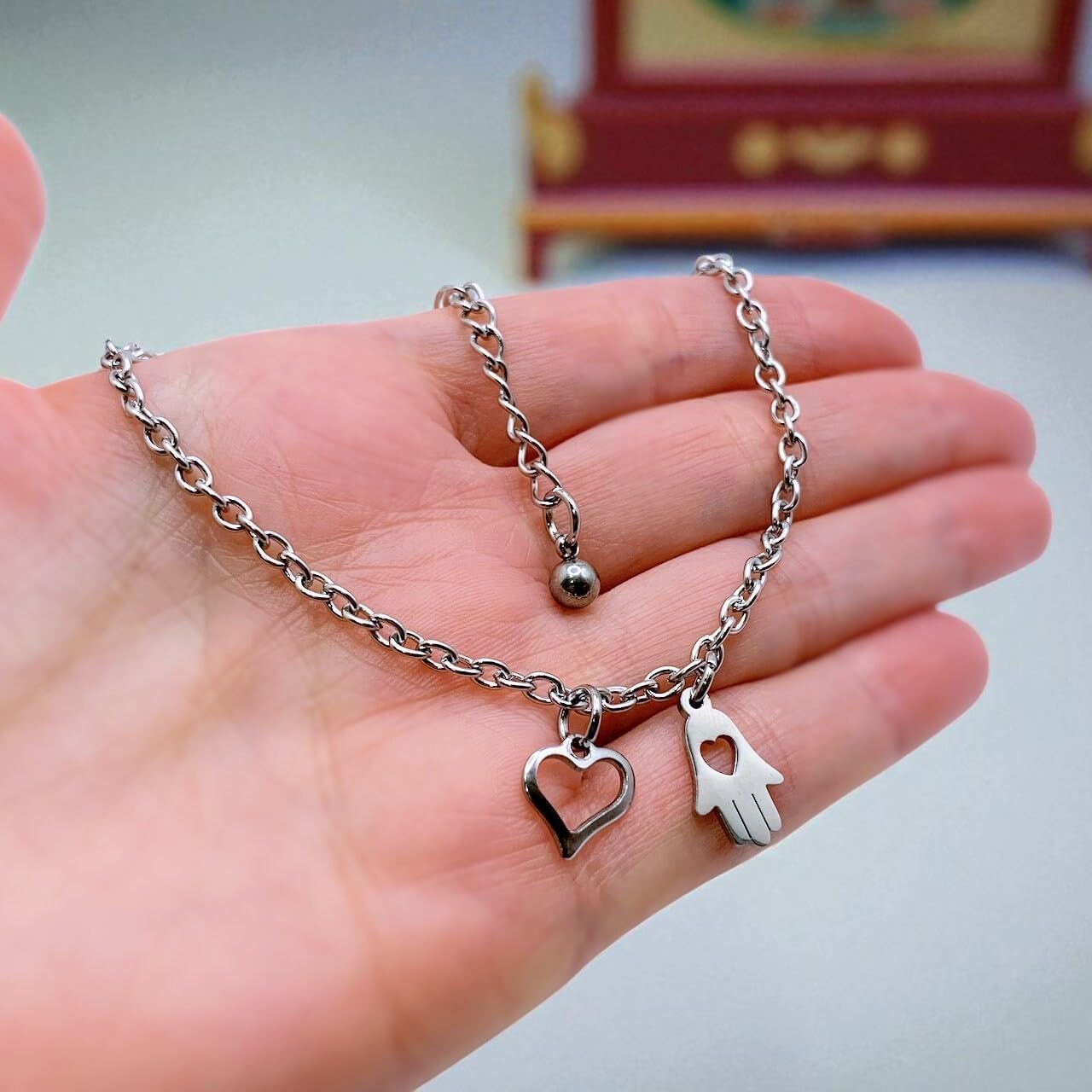 Owned Anklet Bracelet Choker Chain with Lock and Hand Jewelry- BDSM Bondage Master Slave Submissive Women