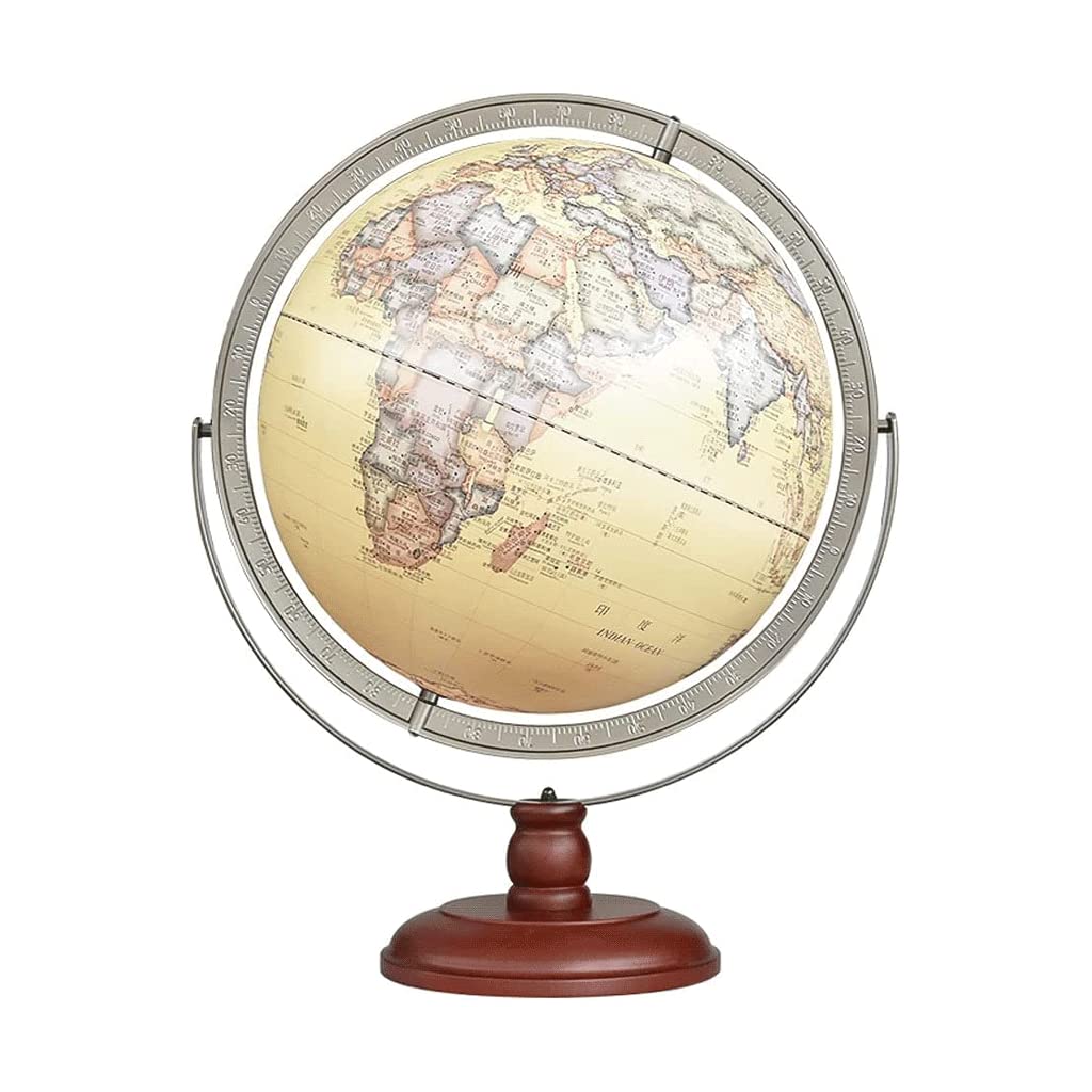 POCHY Mappamondi Mappamondo colorato Globo educativo rialzato da 17 Pollici Globi geografici di Grandi Dimensioni con Supporto per la mappatura dei Viaggi Pratico Moda