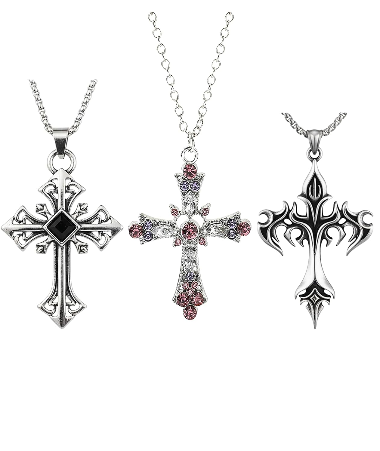 embroidery Cross Necklace Y2K, Cross Necklace for Women, Gothic Fashion Jewelry Religious Expression Accessories, Daily an... - Review, Price and Buying Guide