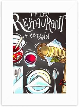 DIYthinker The Best Restaurant in the Town Wins Desktop Photo Frame Picture Display Decoration Art Painting
