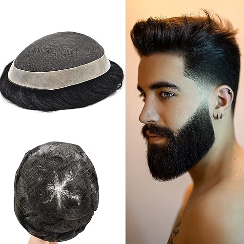 Toupee para hombres, pieza de cabello suave, sistema de reemplazo de cabello de encaje francés para hombres, sistema de cabello humano para hombre, Toupee para hombres, pieza de cabello suave, sistema de reemplazo de cabello de encaje francés para hombres, sistema de cabello humano para hombre,
