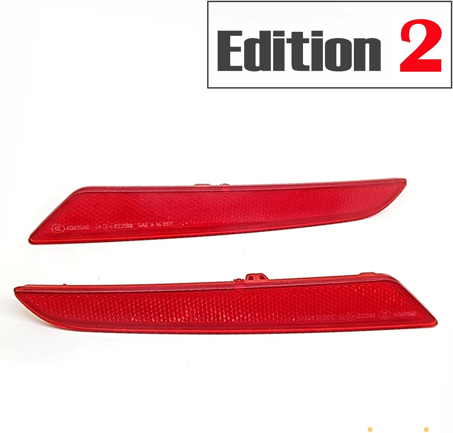Rear Reflector for 15-18 BMW 7 Series G11 G12 M-Sport Fit 730 740 750 760 730i 740i 750i 730Li 740Li 750Li 740Le 2015 2016 2017 2018 Bumper Pair Drive Side