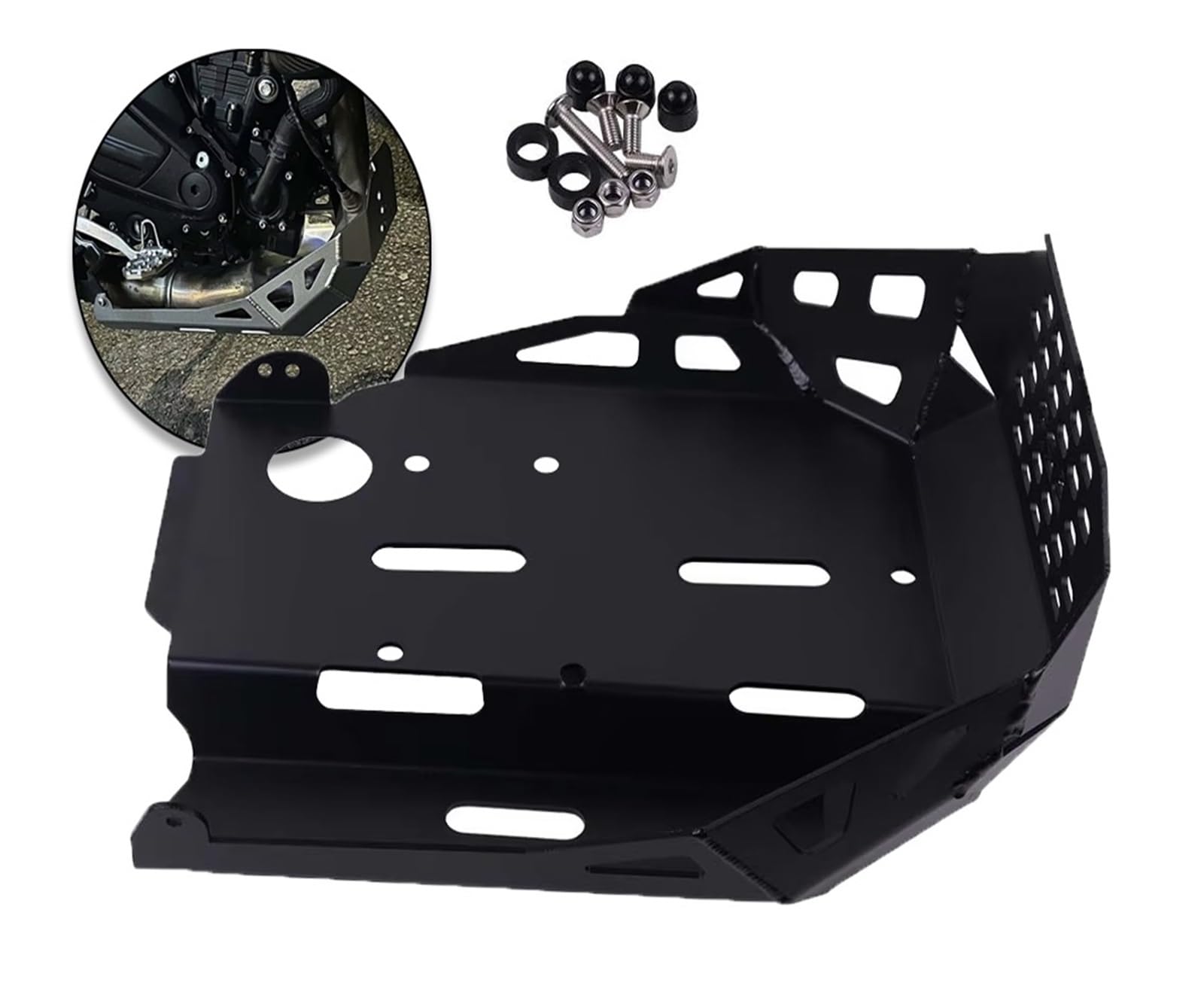 Paracoppa motore moto Copertura di protezione del motore motociclo Base Bash Guard Piastra paramotore Pancia Accessori per TRK702X TRK702 TRK 702X702X