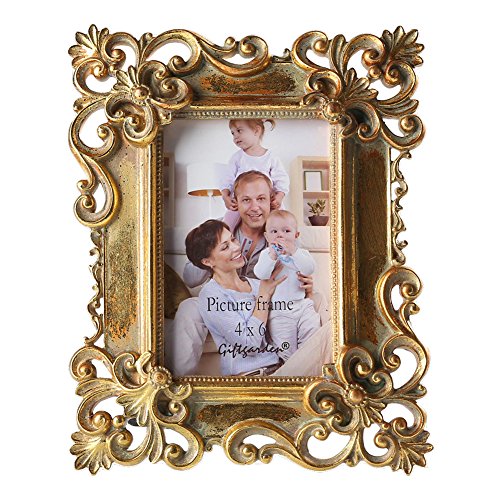 Gift Garden Vintage Picture Frame 4x6 Friends Gift for Photo 4 by 6 Inch