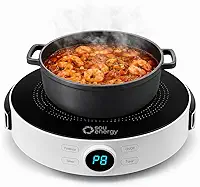 Fogão Cooktop Indução Portátil 1 Boca 2000W Bivolt Sou Energy - Fogão Elétrico Mesa Digital + Timer