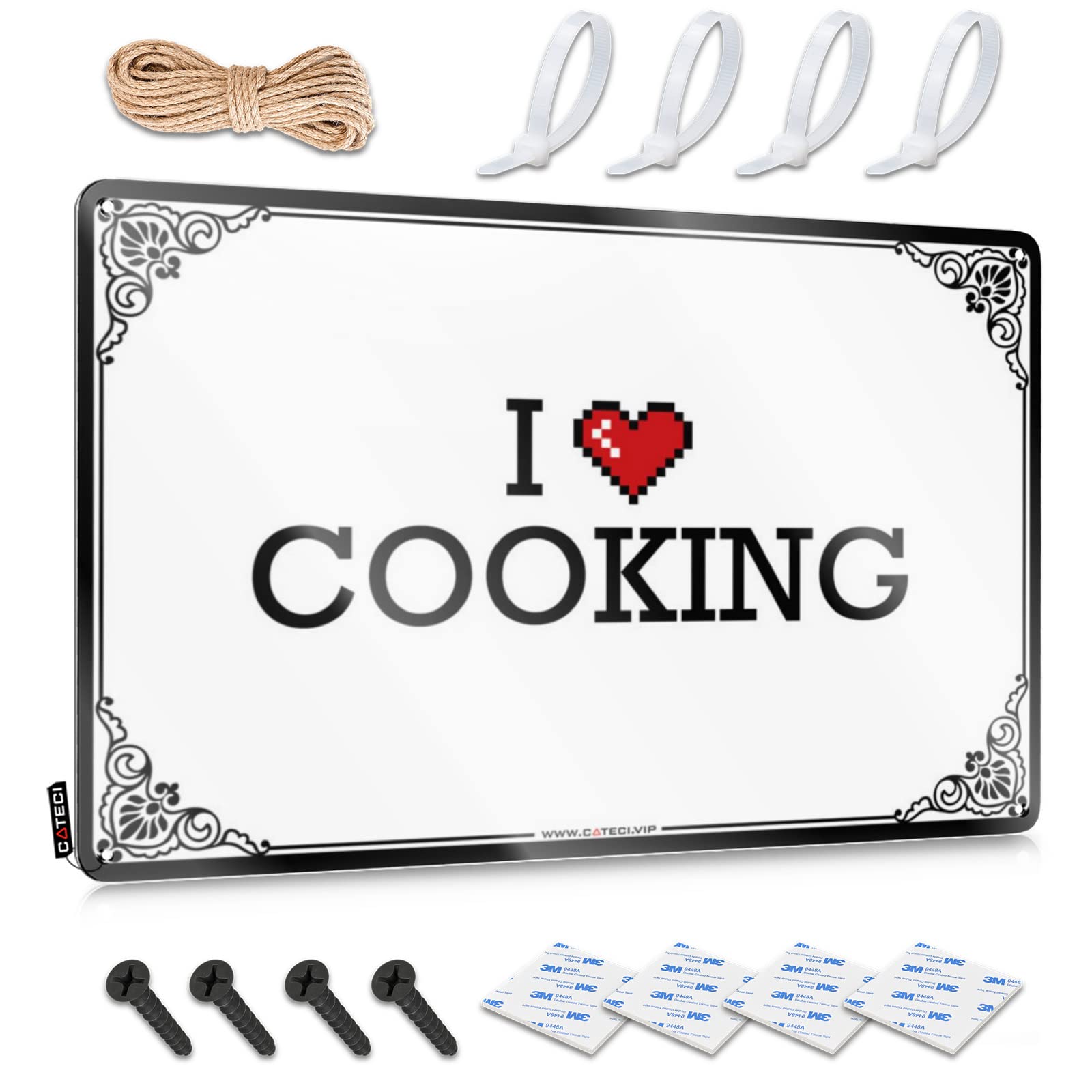 I Love Cooking Tin Metal Decor Funny House Decor | Amazing Haves Decorative Wall Art(30X40CM)