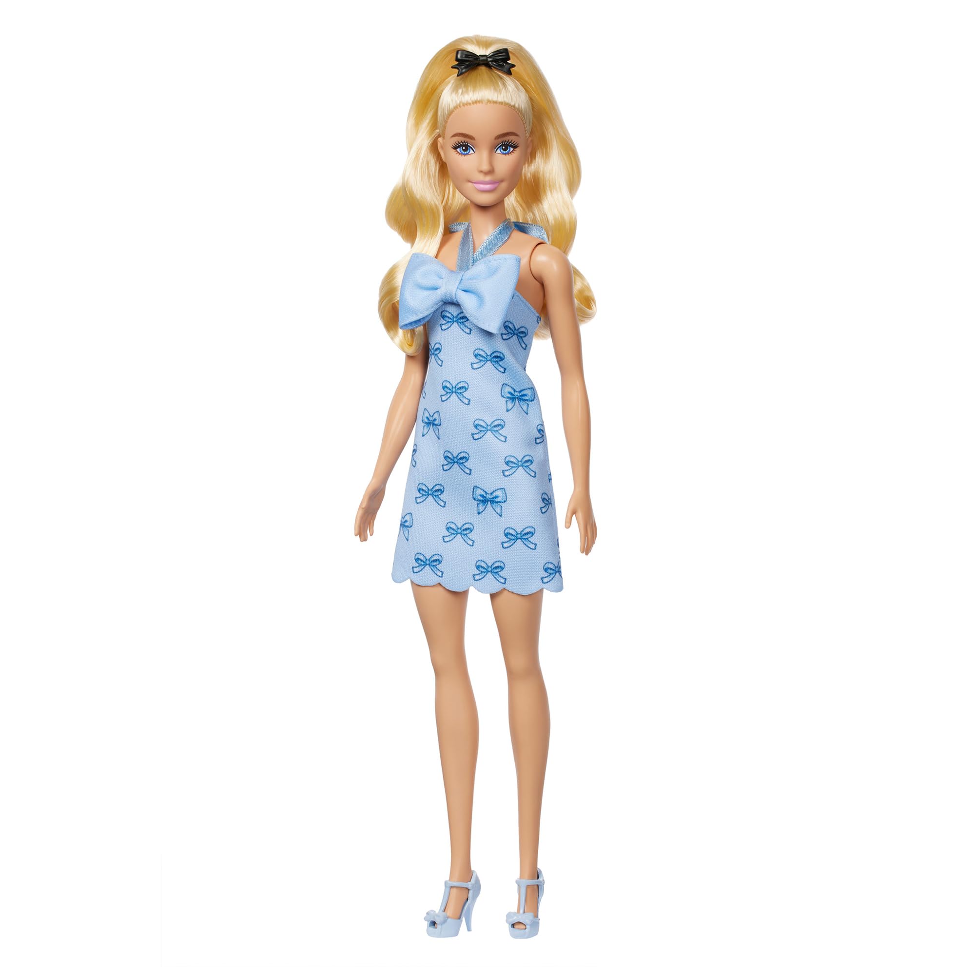 【新品】映画Barbie バービー人形　ブルーチェックワンピース　希少 Amazon.co.jp: バービー(Barbie) ファッショニスタ リボンブルー