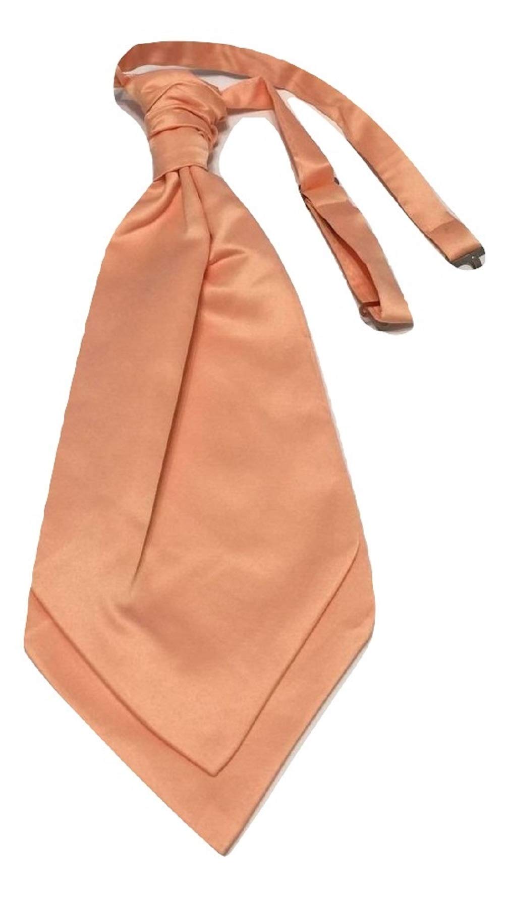 L&L® Peach pink Collection Woven Paisley Jacquard Knitted Satin Tie (Cravat)