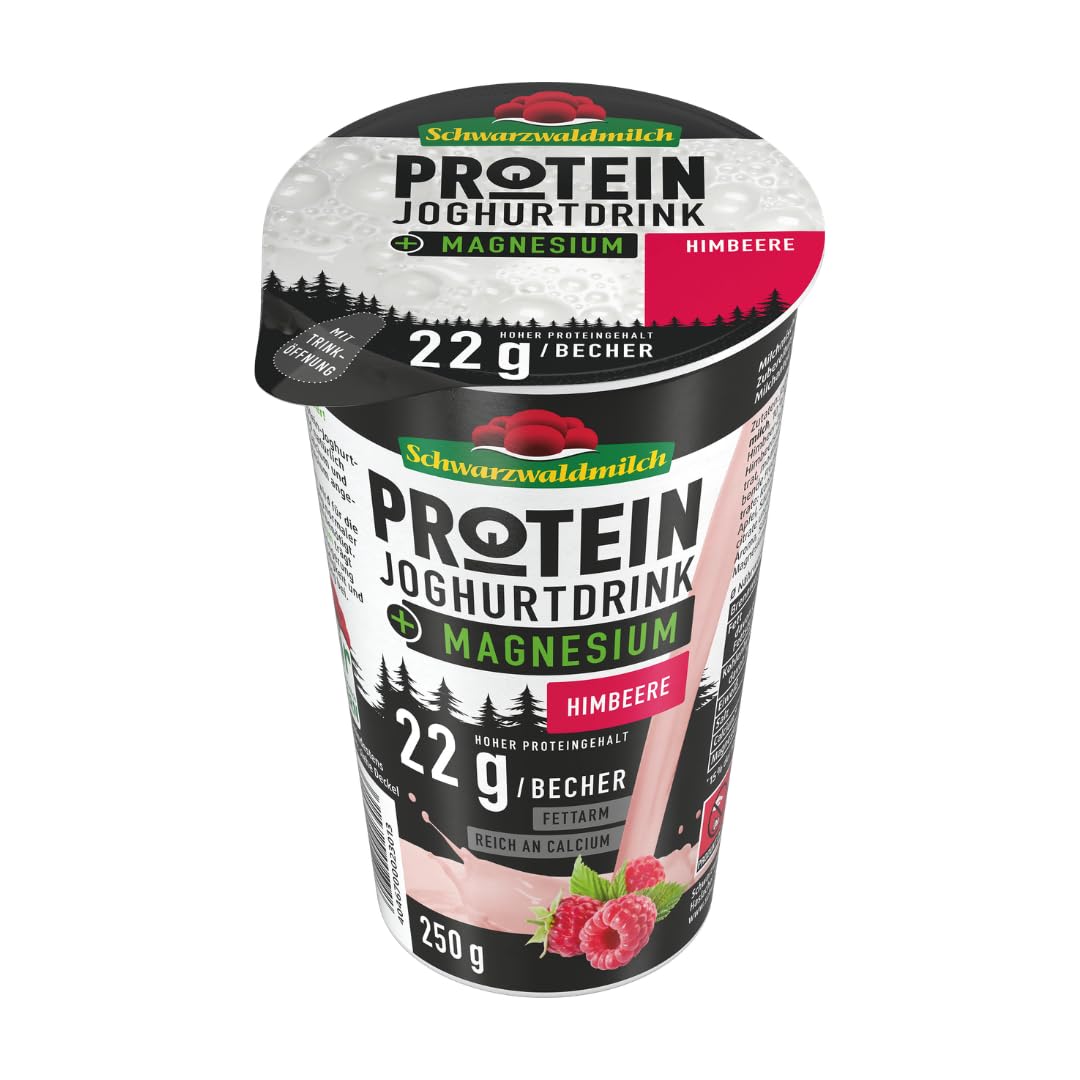 Schwarzwaldmilch Protein - Joghurt Drink Himbeere 0,9% Fett, 10 x 250 ml in | powered by Fuduu.de
