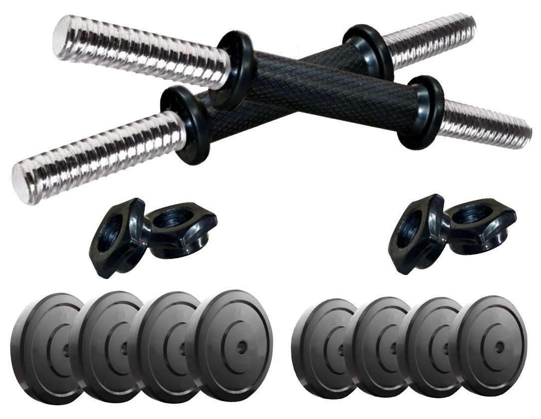 Protoner 3 in 1 PVC Adjustable Dumbbell Set 20 kgs, can be used as Pair of 5kgs, 7kgs & 11kgs-image-33