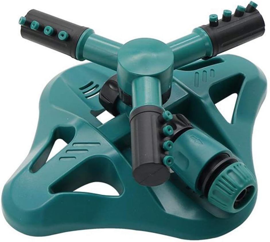 Gardening Irrigation Dripper 1Pc 360 Degree 3 Nozzle Round Rotating Sprinkler Garden Yard Lawn Agriculture Grass Automatic Irrigation Watering Nozzle