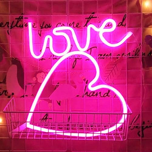 Miniatura 9 de QFFL Paneles de luz LED inteligentes con forma de letrero de neón Decoración de pared LED Luz de noche USB CargaFunciona con pilas Luces de pared de