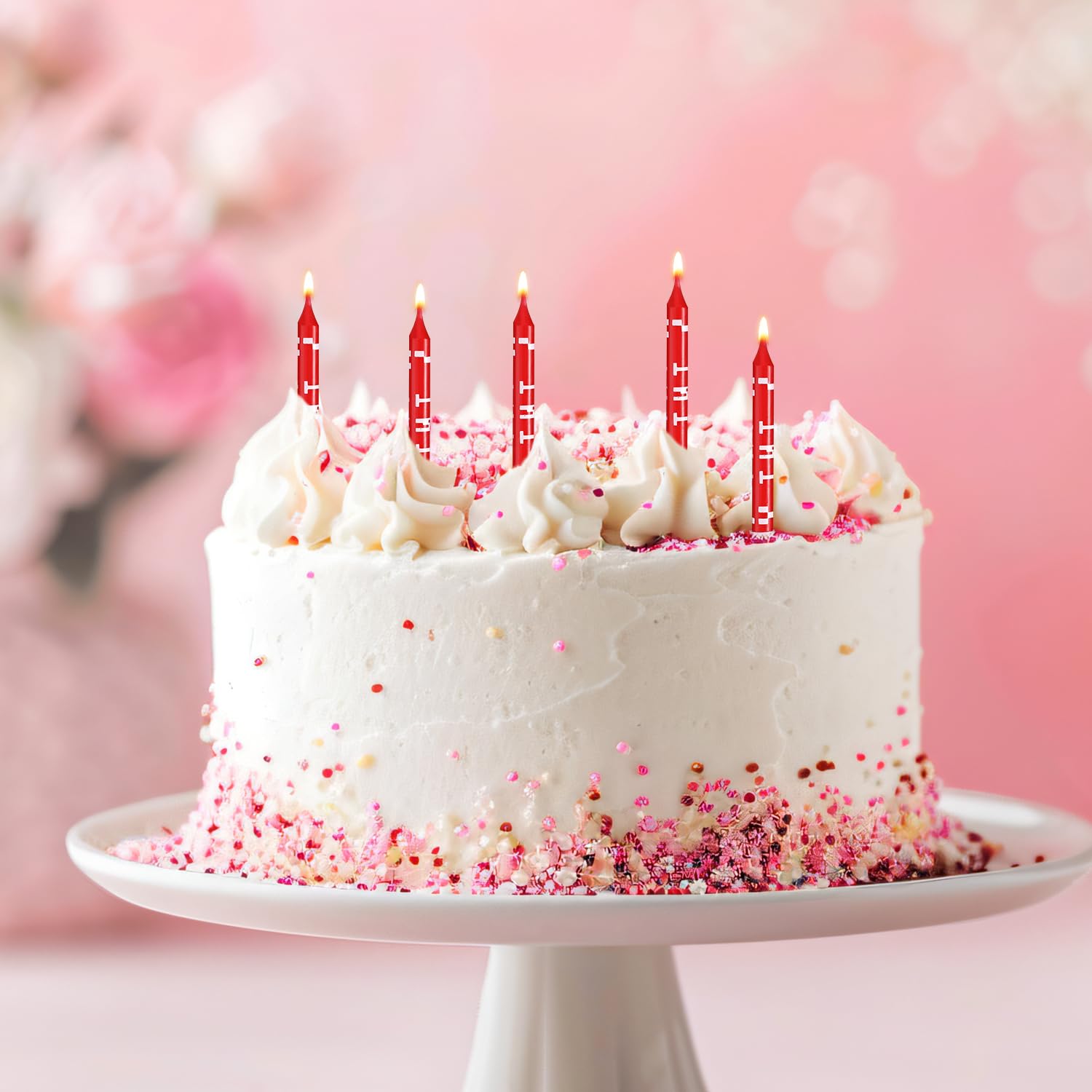 12pcs Bougies D'Anniversaire Pixel, Bougies Pixel Bougies D'Anniversaire Sur Le Thu00e8me TNT Bougie De Gu00e2teau D'Anniversaire Pixel Miner Pour