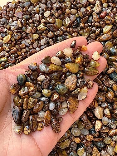 Image of 2 oz Lot Natural Semi Tumbled Pietersite Gemstone Chips, Pietersite Crushed Mini Crystals, Pietersite Undrilled Crystal Chips (Pietersite)
