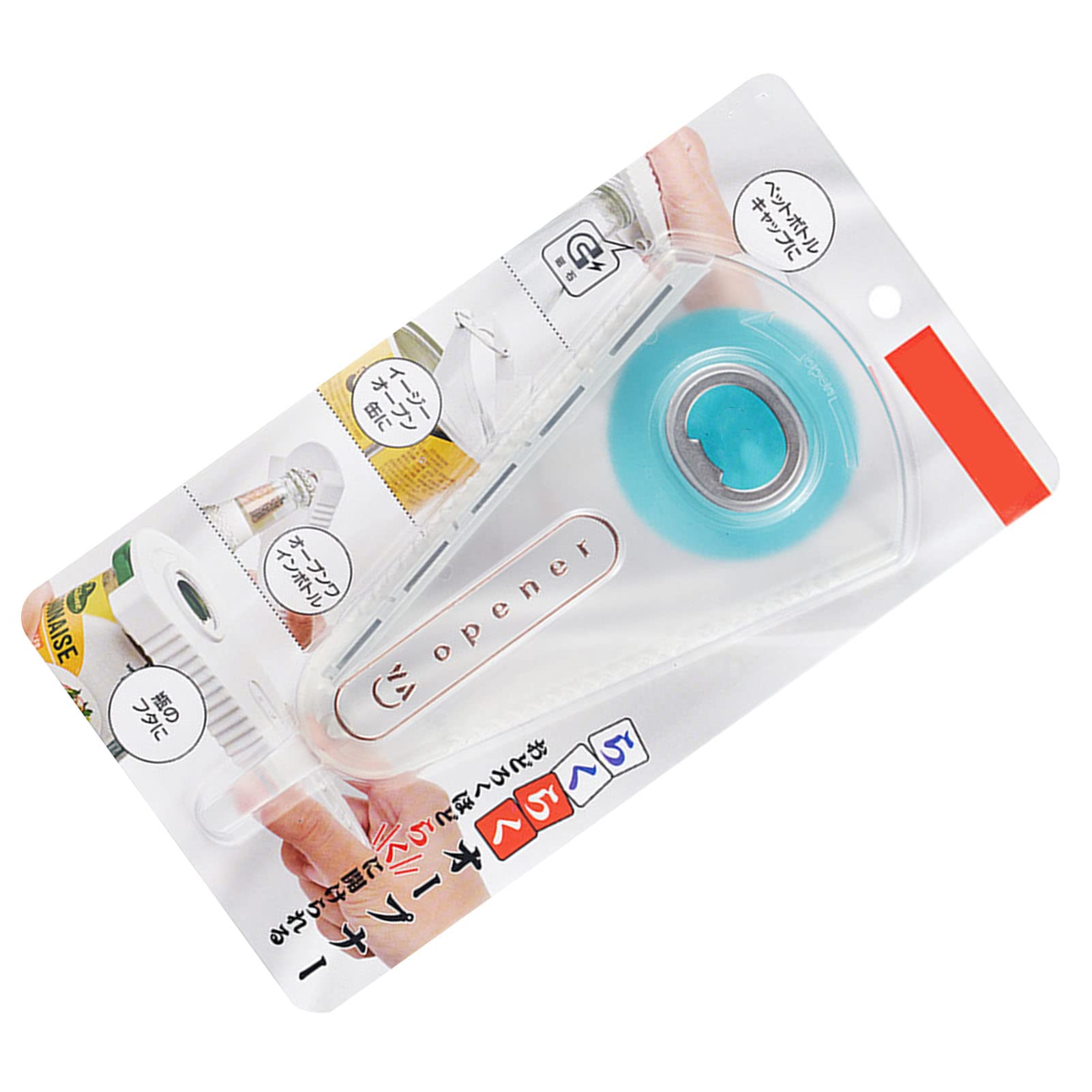 Jar Lid Opening Tools, Multifunction Wavy Anti Skid V Shaped Opening Can Opener for Kitchen (Transparent)