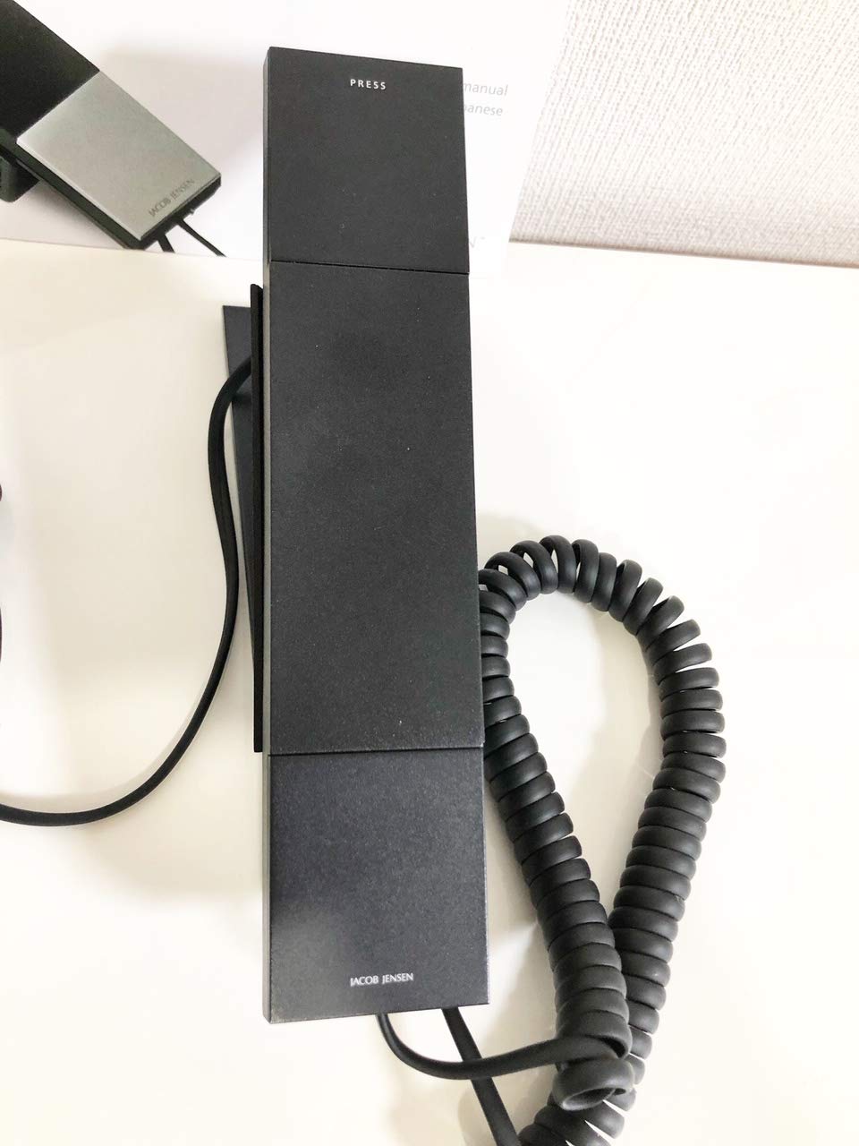 JACOB  電話機 ブラック Jacob Jensen ヤコブ・イェンセン HS20D コードレス電話機 ( 子機