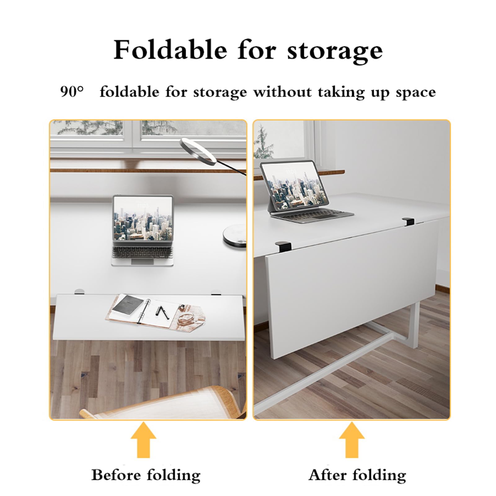 Faltbare Schreibtischklemme, Tastaturablage, Nizer, nicht bohrende Klemme, platzsparend, faltbares Tablett, verstellbares Schreibtischzubehör für Home Office