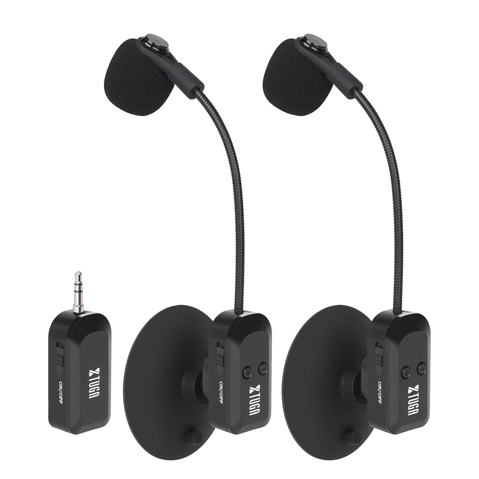 Microphone d'instruments sans fil 2,4 G à double directivité et ventouse stable - 8