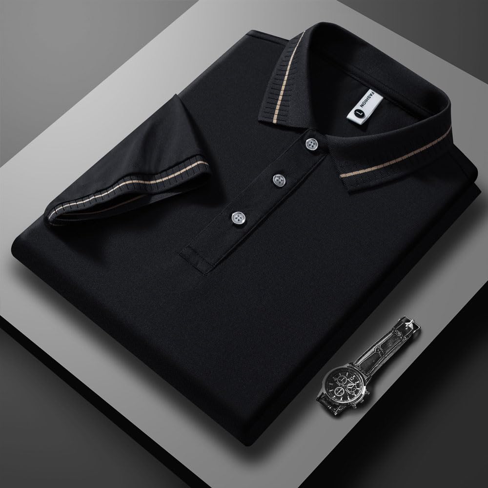 Polo de golf pour hommes pour As_ton Mar_tin revers T-shirts à manches courtes T-shirt décontracté personnalisé/D/XXL