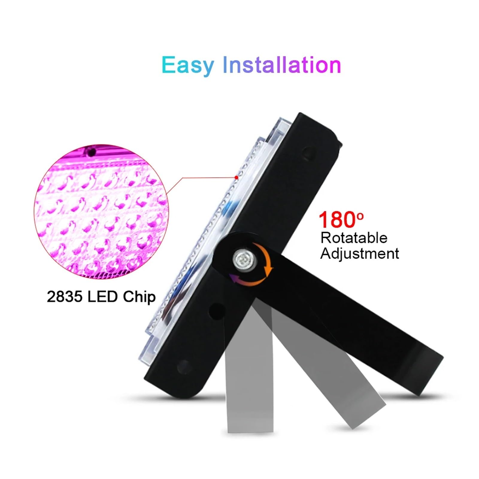 Lámpara de Cultivo, Luz LED de Cultivo 50W 100W 150W AC Phyto lámpara de Espectro Completo Reflector LED Plantas de Interior iluminación de Crecimiento de Invernadero hidropónico(100W)