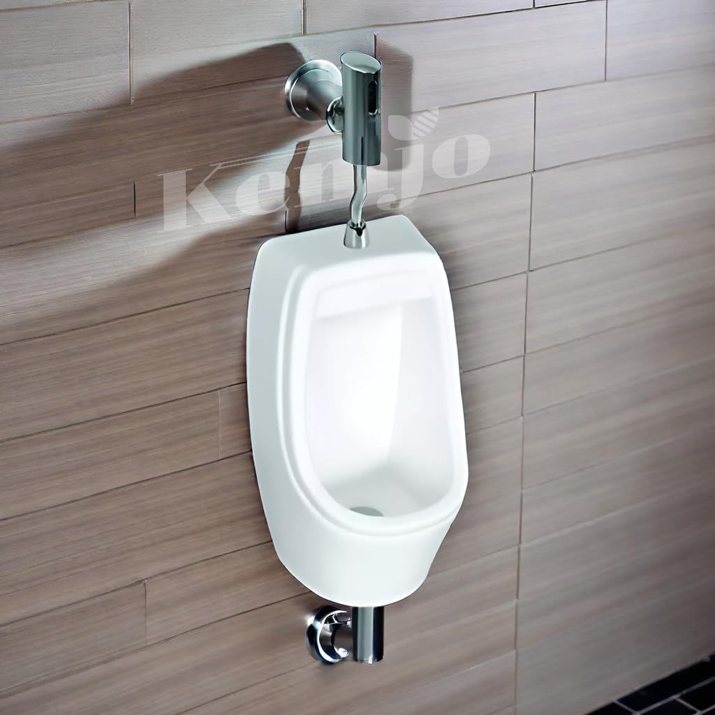 Kemjo Ceramic White Urinal for Bathroom | 10.23 x 9.84 x 19.68 Inch | WT-Loki Urinal