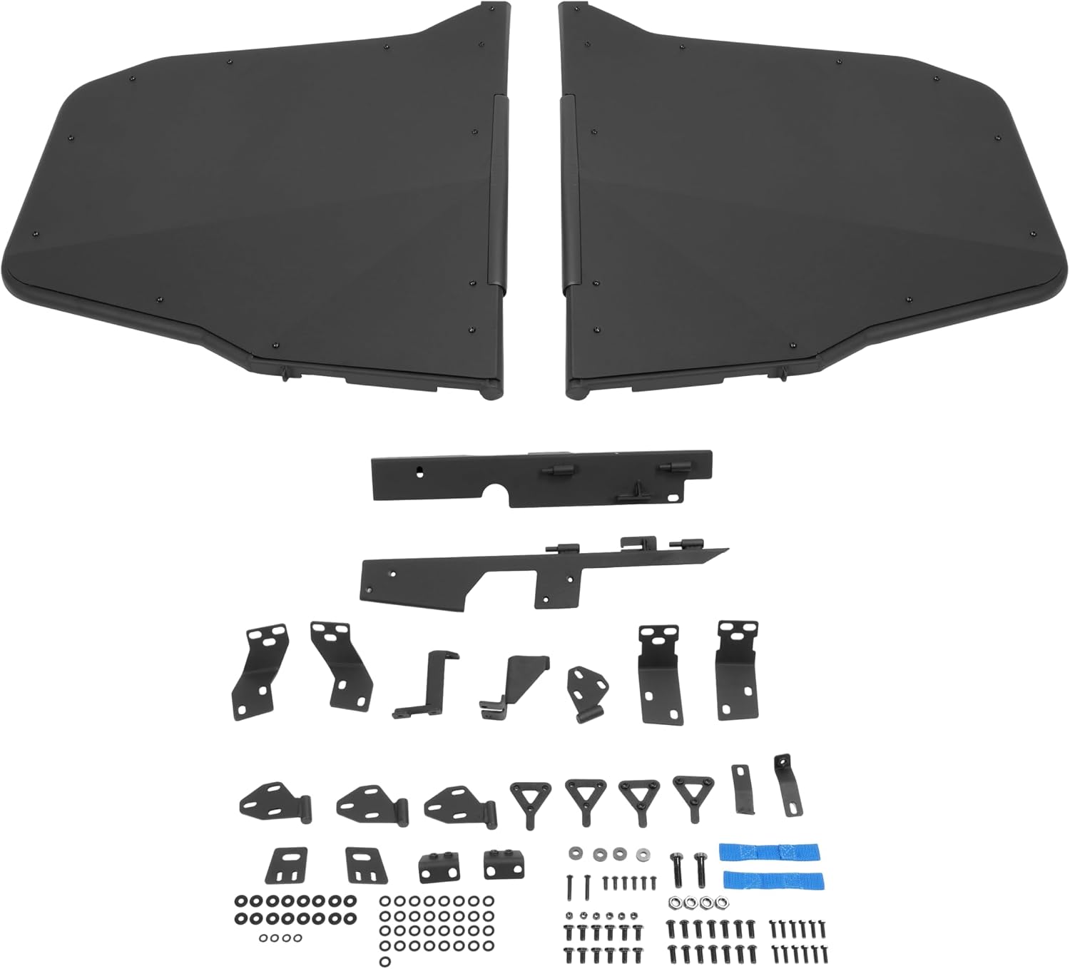 Half Door Compatible with 2019-2022 CF Moto Uforce 1000 Steel Black Powder Coated 2PCS Driver & Passenger Side