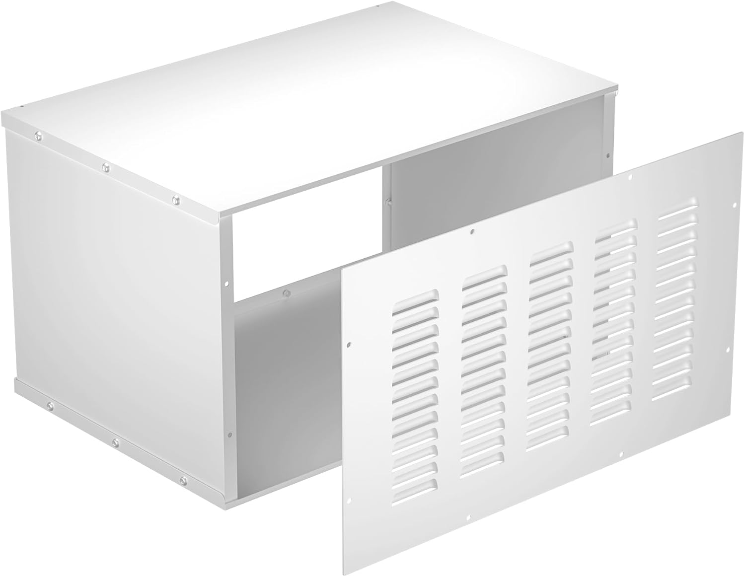 Upgraded PTAC Wall Sleeve, 26.1”L x 15.5“W Metal Wall Sleeve with Exterior Grille for Packaged Terminal Air Conditioners, Ventilation & Drain Hole Design, Noise-reducing Waterproof 26.1in, Pro