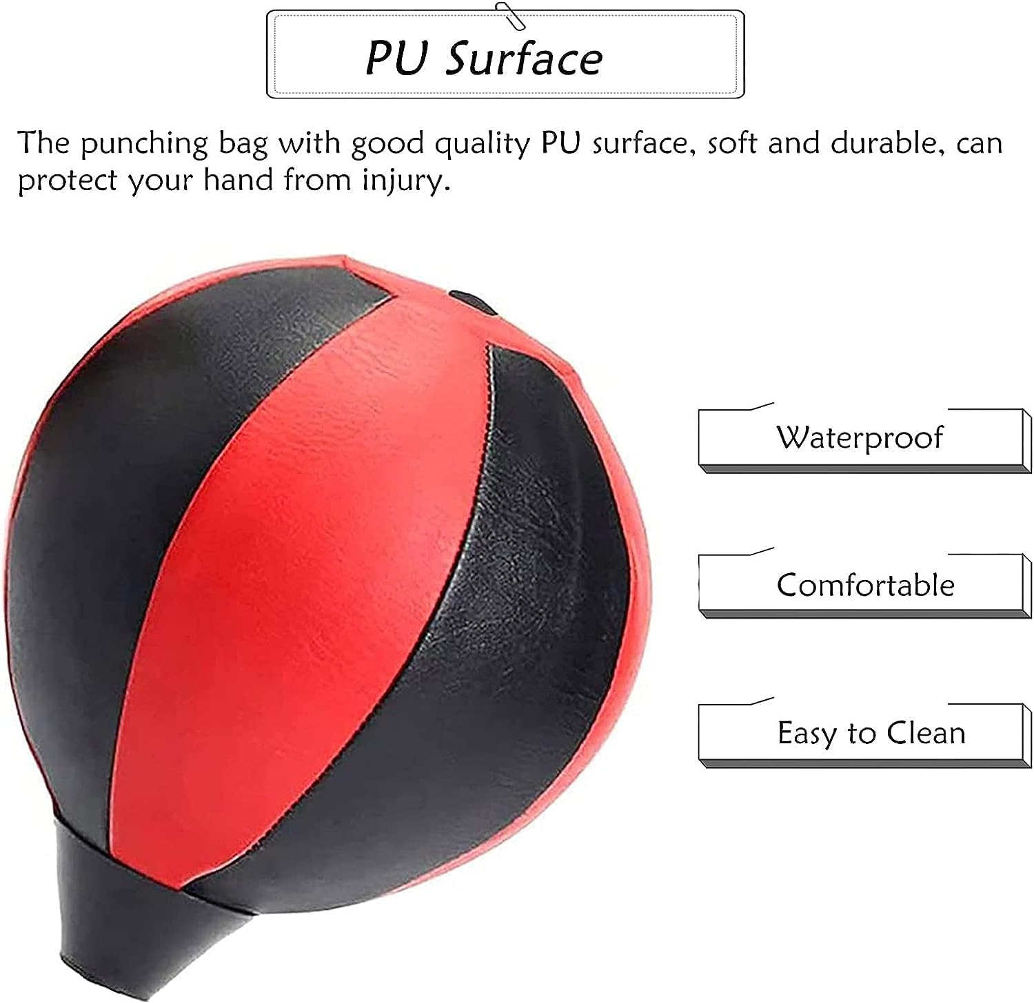 Speed Bag for Boxing, Hanging Punching Speed Bag with Adjustable Horizontal Bar, Doorway Boxing Reflex Ball for Man Woman Teenager Child, Exercise & Fitness Equipment