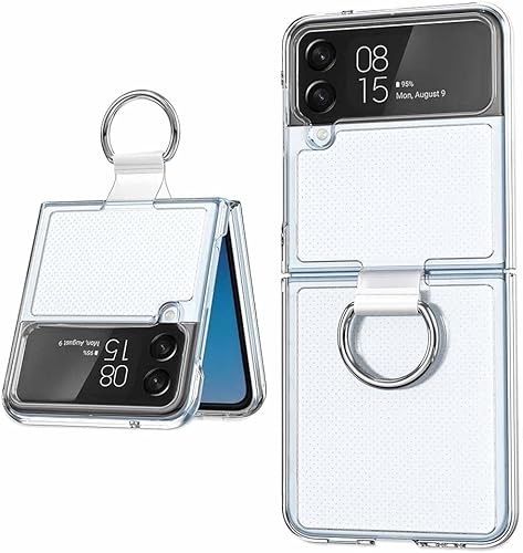 Niopiee Funda para Samsung Galaxy A53 5G, delgada, transparente, a prueba de golpes, con soporte de cristal templado, protector de pantalla de