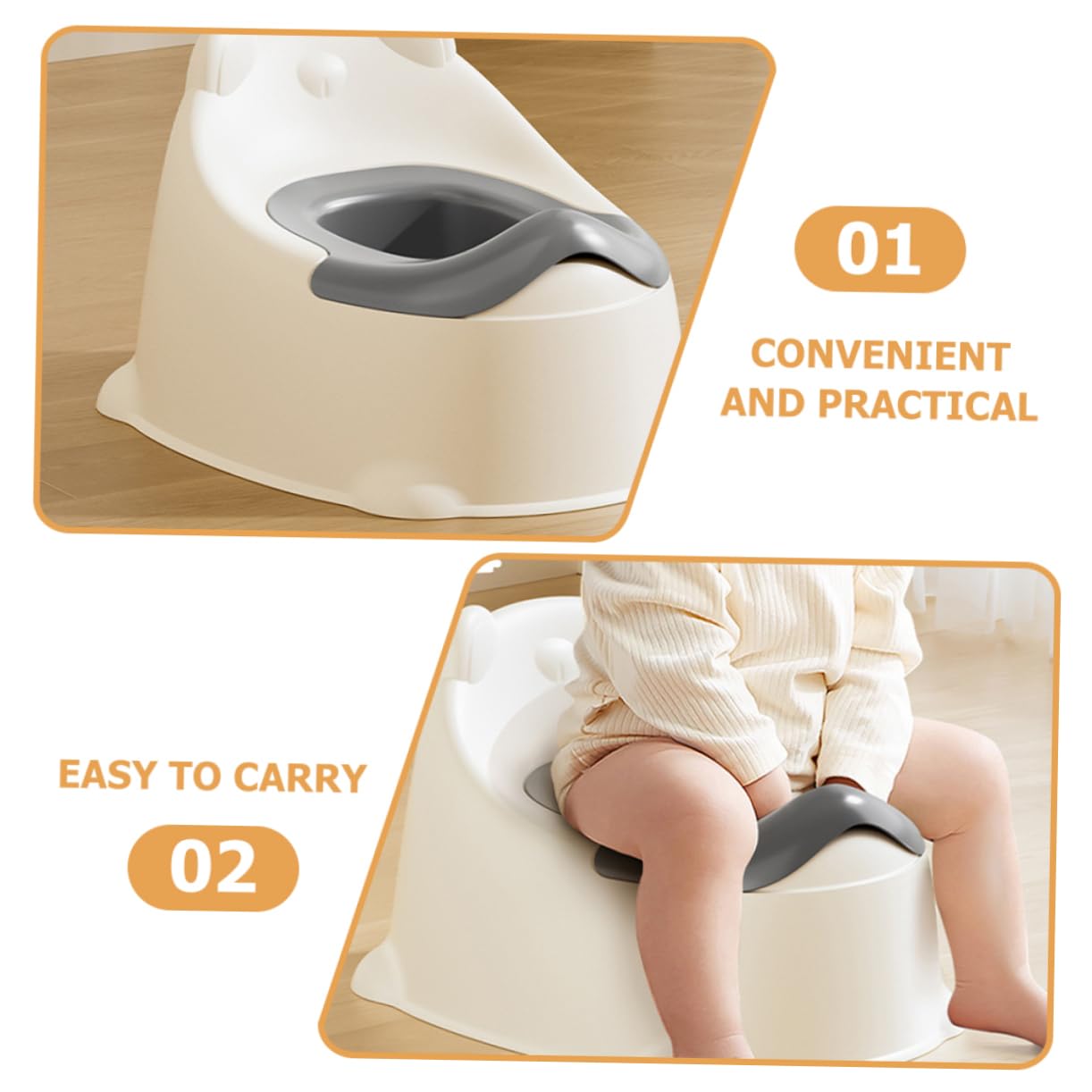 Abaodam Boy Girl Potty Training Seat Boys and Girls Toilet Stool for Months Old Portable Training Potty for Toddlers