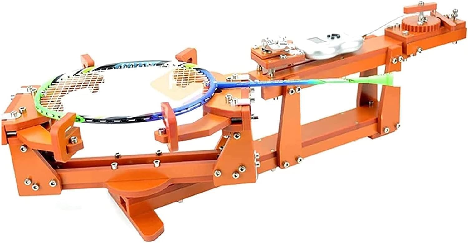 Badminton Racket String Machine,Badminton Racket Stringing Machine, 6-Point Fixed 60lb Winch Type Badminton String Machine, for DIY Squash, Tennis Or Badminton Rackets