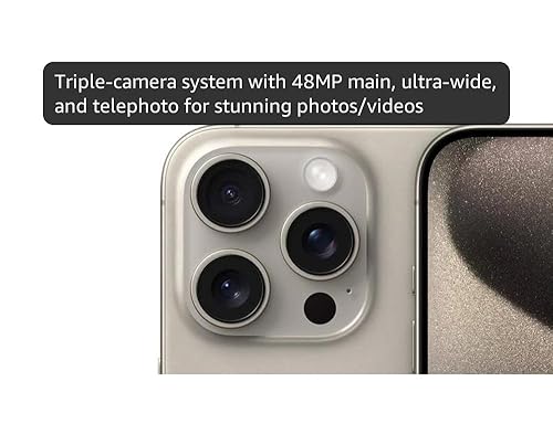 Amazon.com: Apple iPhone 15 Pro, 128GB, Natural Titanium