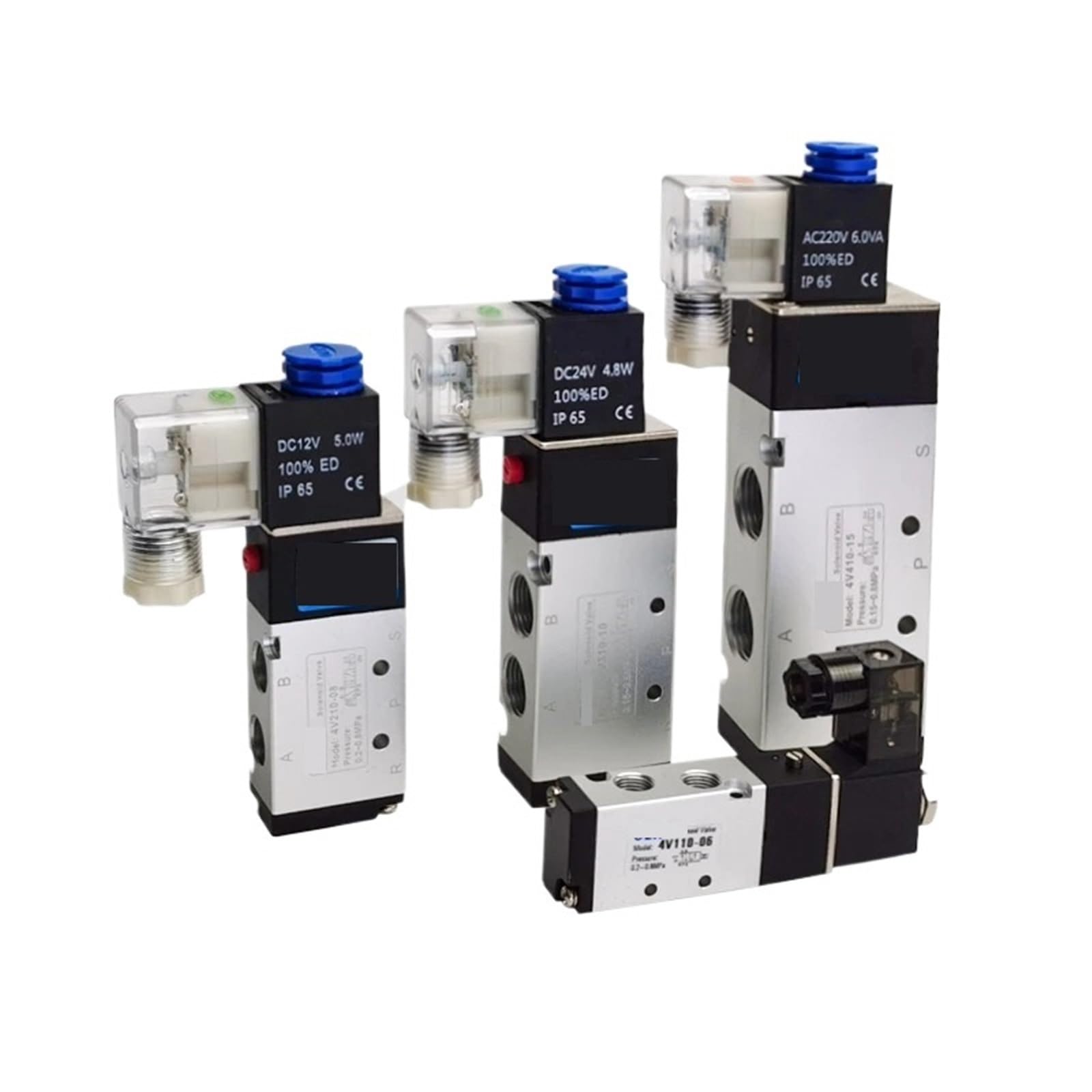 Électrovanne pneumatique 4V110-06 AC24V pour réparer un circuit d'air comprimé