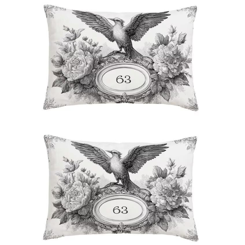 Housse coussin extérieur gris impérméable et déperlante en lin l-m462