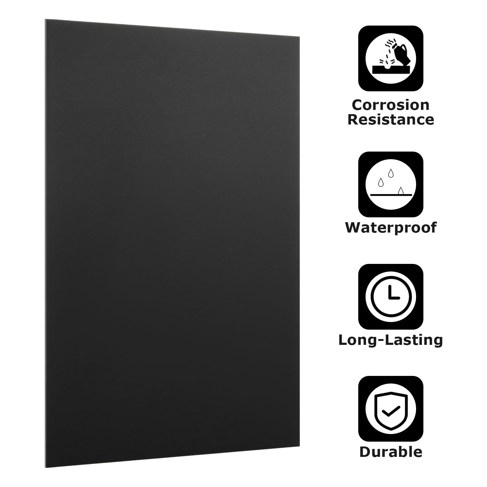 Black Aluminum Sheets for Laser Engraving - 4 Pack -4 Black Aluminum Sheets for Laser Engraving - 4 Pack -4
