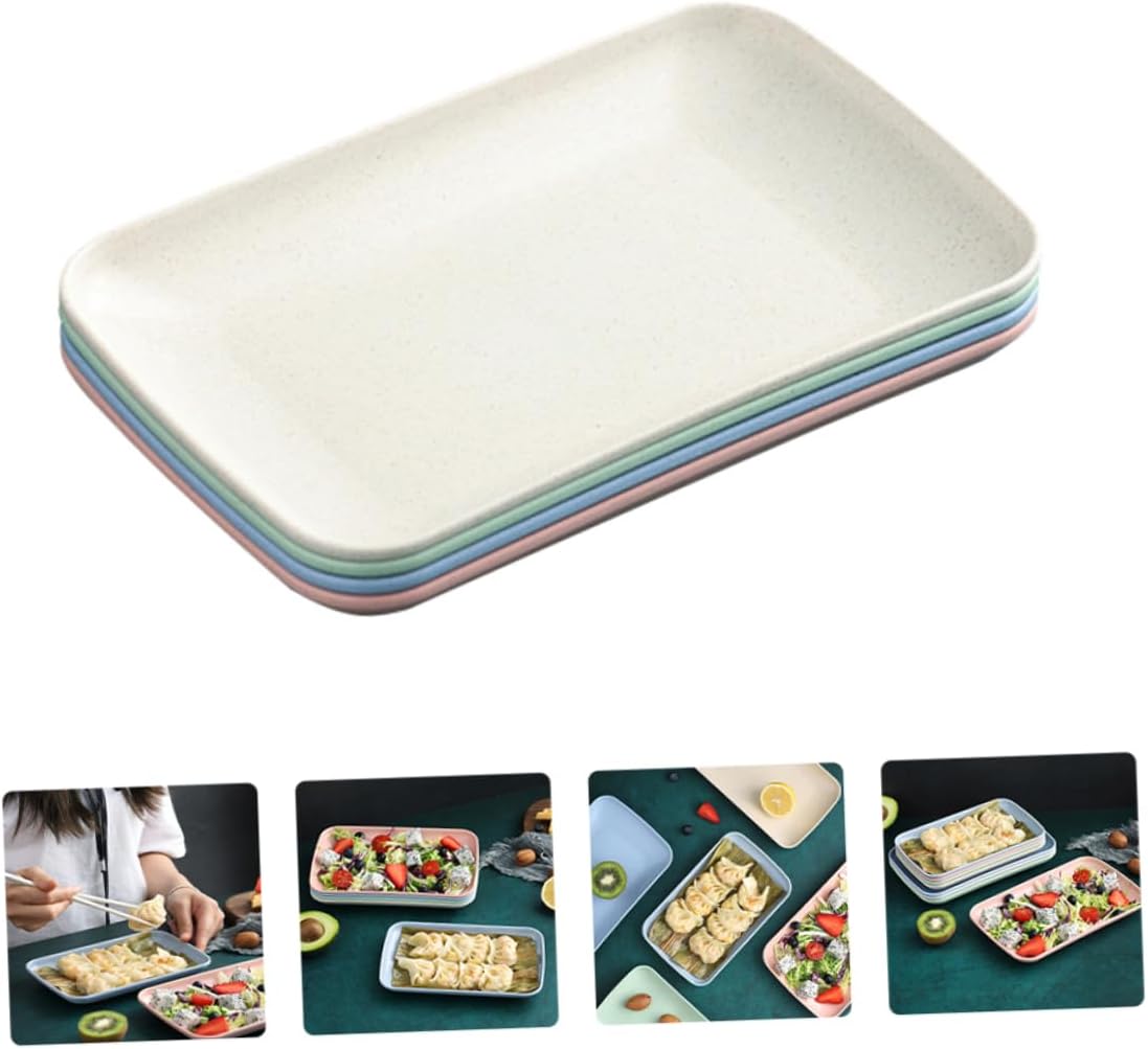 Plastic Snack Serving Tray 4Pcs for Candy, Nuts, Restaurant Use image 3