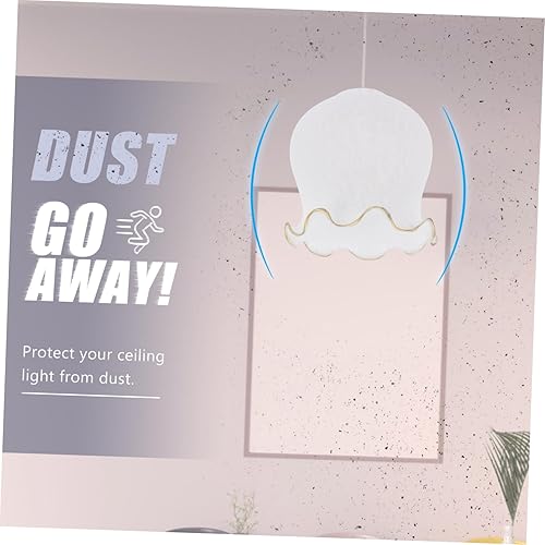 Miniatura 2 de Angoily Pantalla de cristal Pantalla de luz de vidrio Pantalla de lámpara de araña Pantalla de luz de techo de vidrio Cubierta de lámpara de lirio