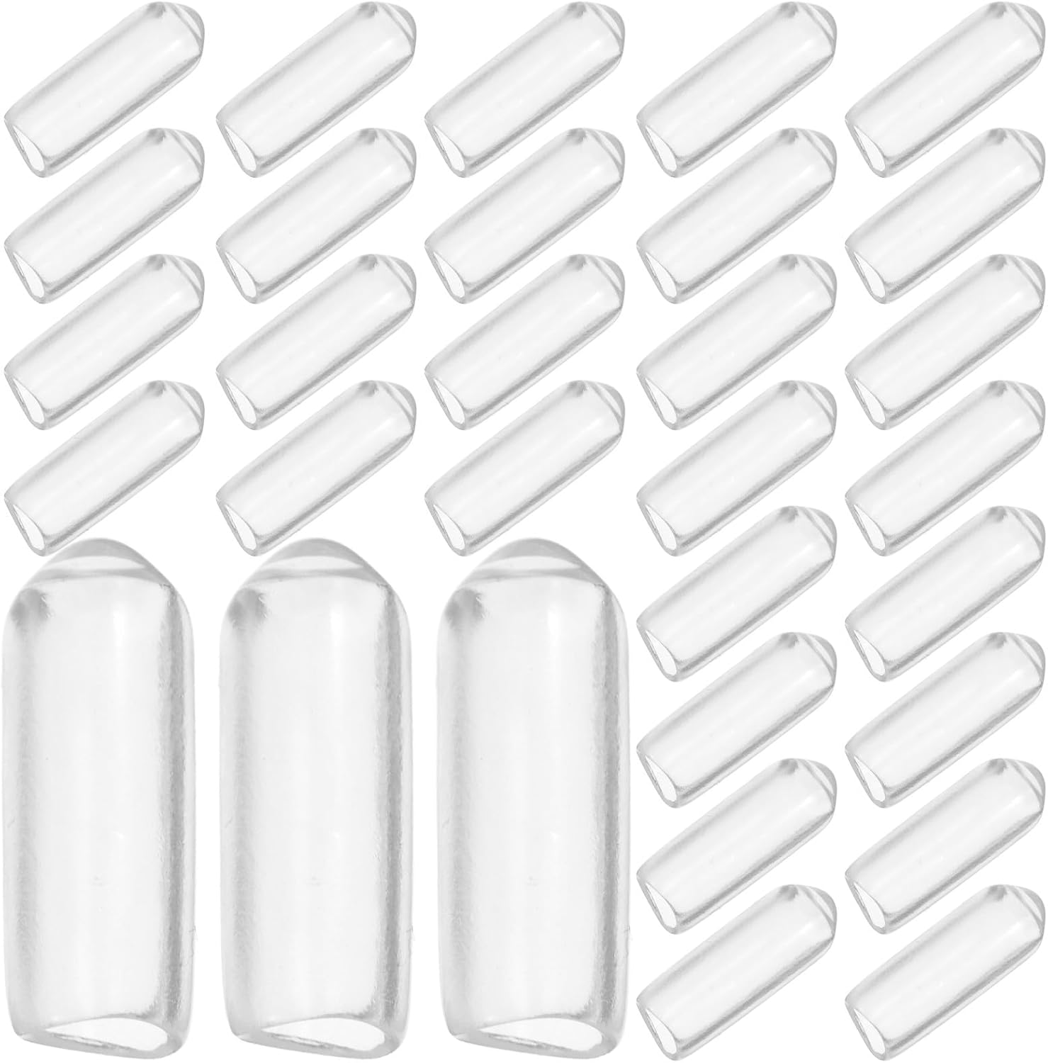 WOONEKY 300Pcs Rubber Tip Protector Caps for Pegboard Hooks, Flexible 5Mm End Covers, Peg Board Hook Protectors for Retail Rack and Garage Storage