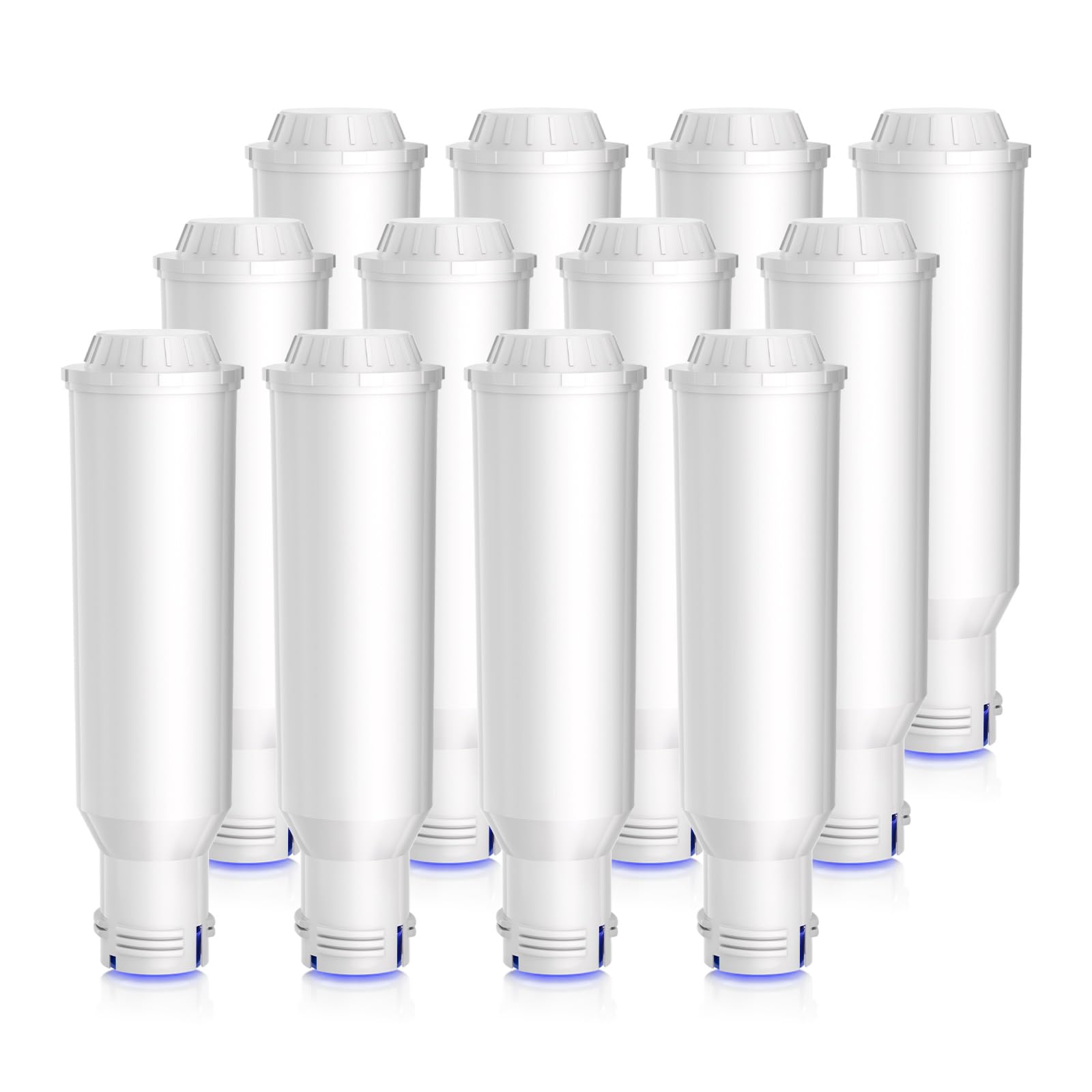 Filswa Wasserfilterpatrone für Kaffeemaschinen, Ersatz für Melitta Filterpatrone, Pro Aqua, Nivona Wasserfilter, Krups F088 Filterkartusche, Kompatibel mit Krups, Jura, Caffeo Solo (12 Stück)